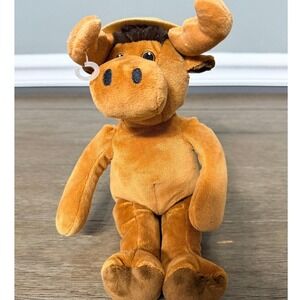 Royal Canadian Mounted Police RCMP GRC Stuffed Plush Moose Canada Souvenir 9"